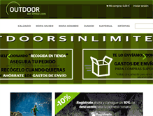 Tablet Screenshot of outdoorsinlimite.com